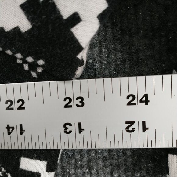 Hustle Gang Industrial Men's Pullover Hoodie Large Multi Fair Isle Elbow Patch - Picture 15 of 15